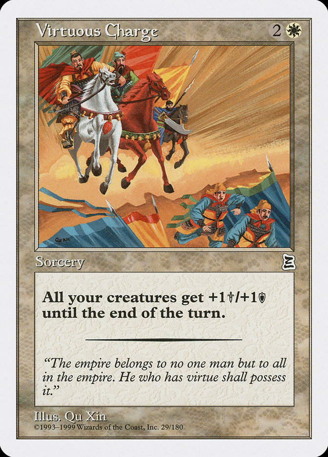 Virtuous Charge PTK-29 Portal Three Kingdoms Magic card