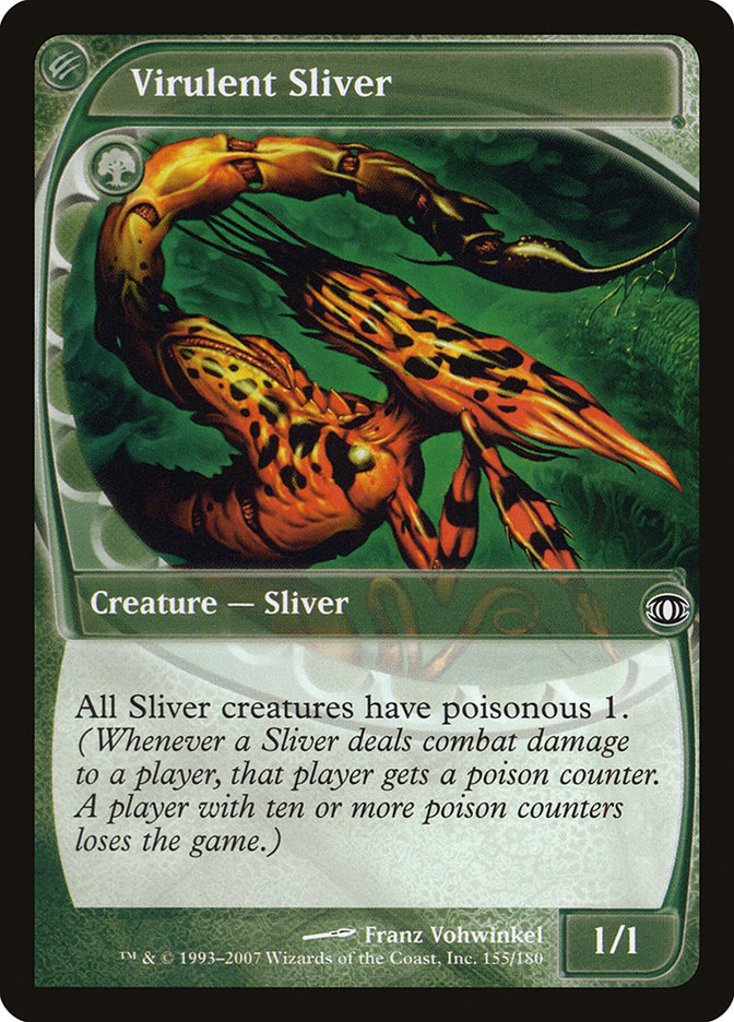 Virulent Sliver FUT-155 Future Sight Magic card