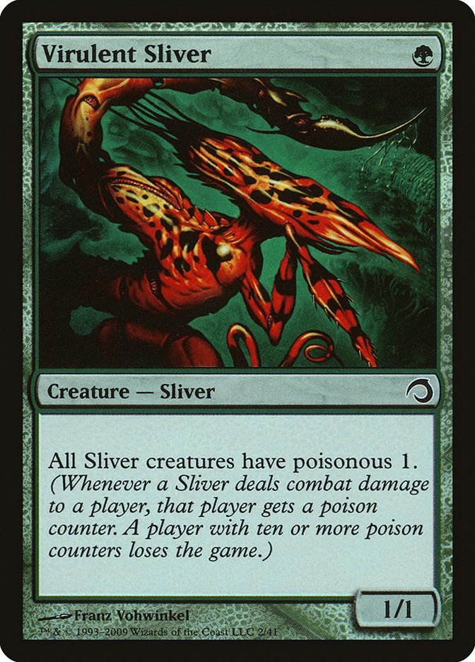 Virulent Sliver H09-2 Premium Deck Series: Slivers Magic card