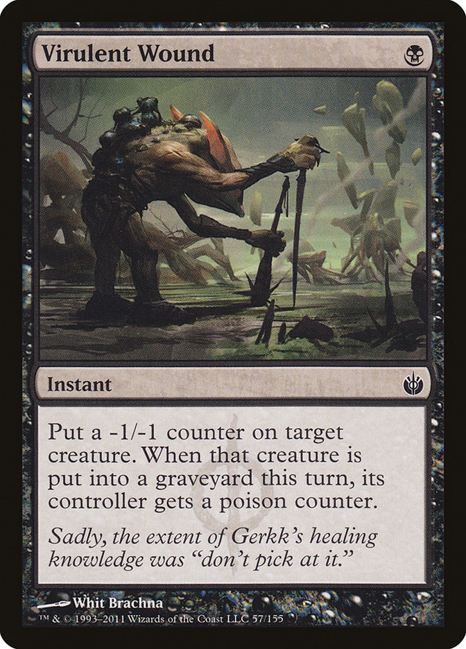 Virulent Wound MBS-57 Mirrodin Besieged Magic card