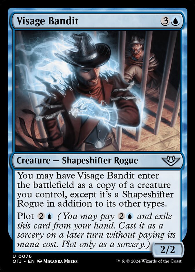 Visage Bandit OTJ-76 Outlaws of Thunder Junction Magic card