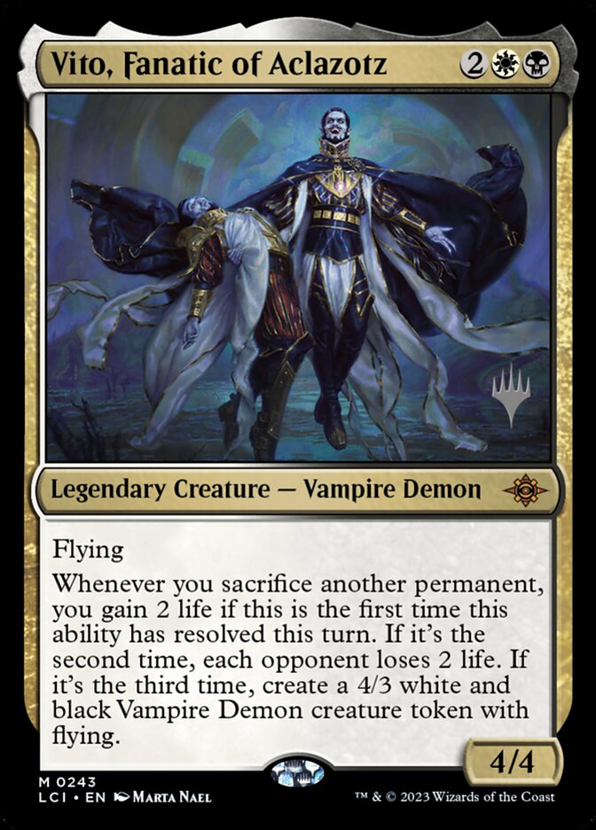 Vito, Fanatic of Aclazotz PLCI-243P The Lost Caverns of Ixalan Promos Magic card