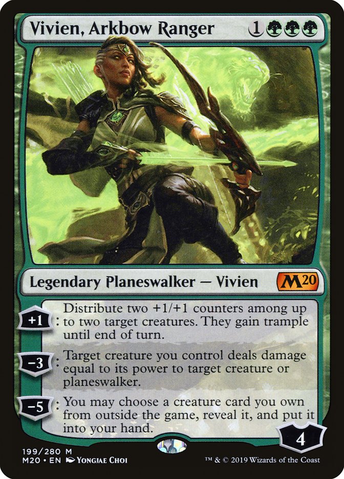 Vivien, Arkbow Ranger M20-199 Core Set 2020 Magic card