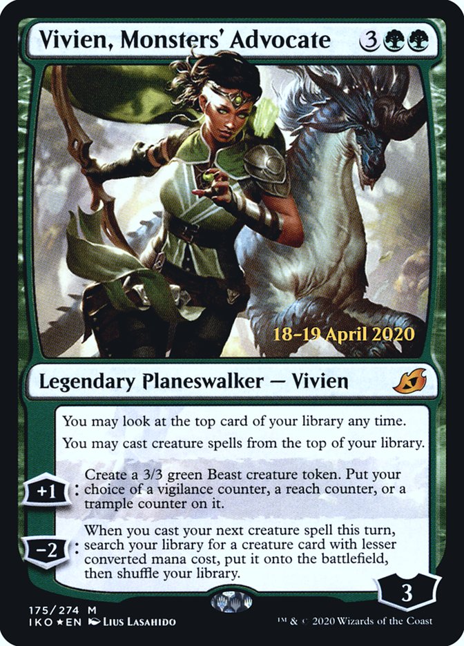 Vivien, Monsters' Advocate PIKO-175S Ikoria: Lair of Behemoths Promos Magic card