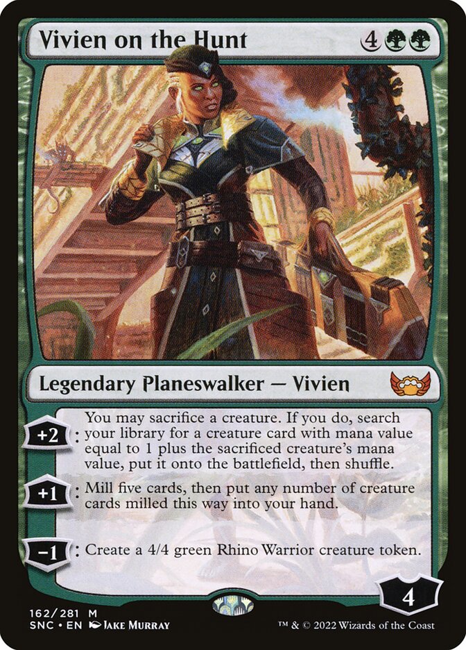 Vivien on the Hunt SNC-162 Streets of New Capenna Magic card