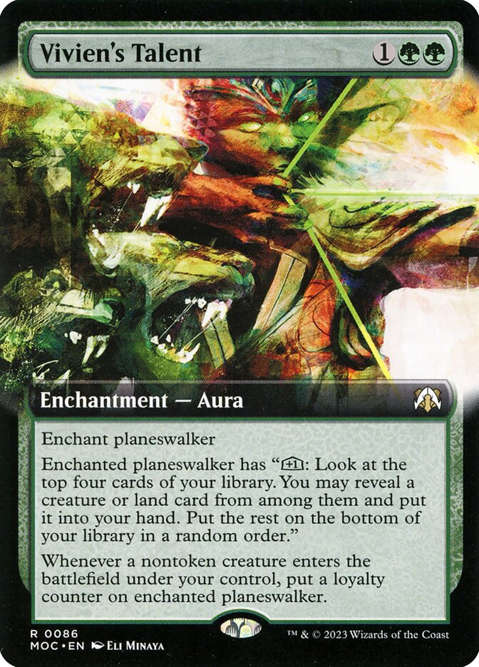 Vivien's Talent MOC-86 March of the Machine Commander Magic card