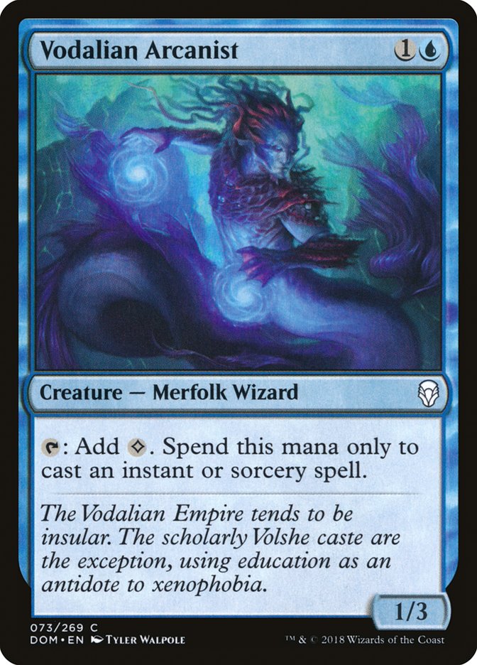 Vodalian Arcanist DOM-73 Dominaria Magic card