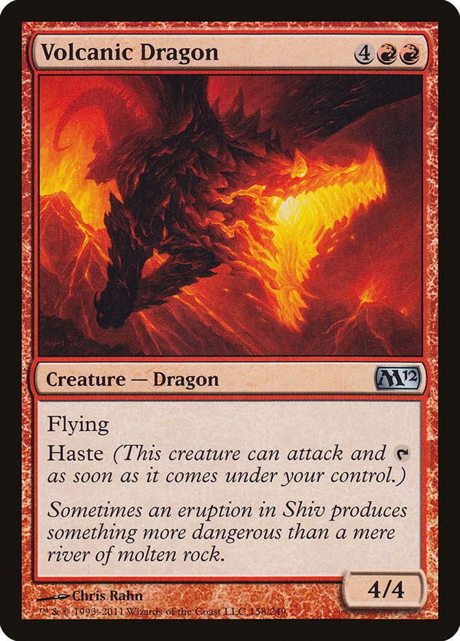 Volcanic Dragon M12-158 Magic 2012 Magic card