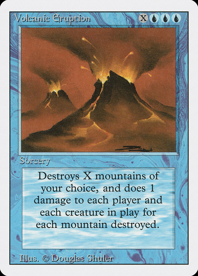 Volcanic Eruption 3ED-89 Revised Edition Magic card