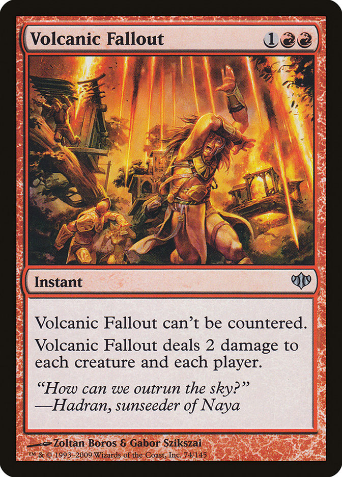 Volcanic Fallout CON-74 Conflux Magic card