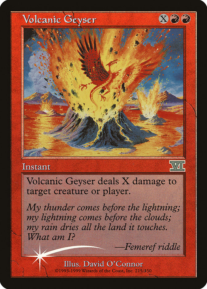 Volcanic Geyser FNM-4 Friday Night Magic 2000 Magic card