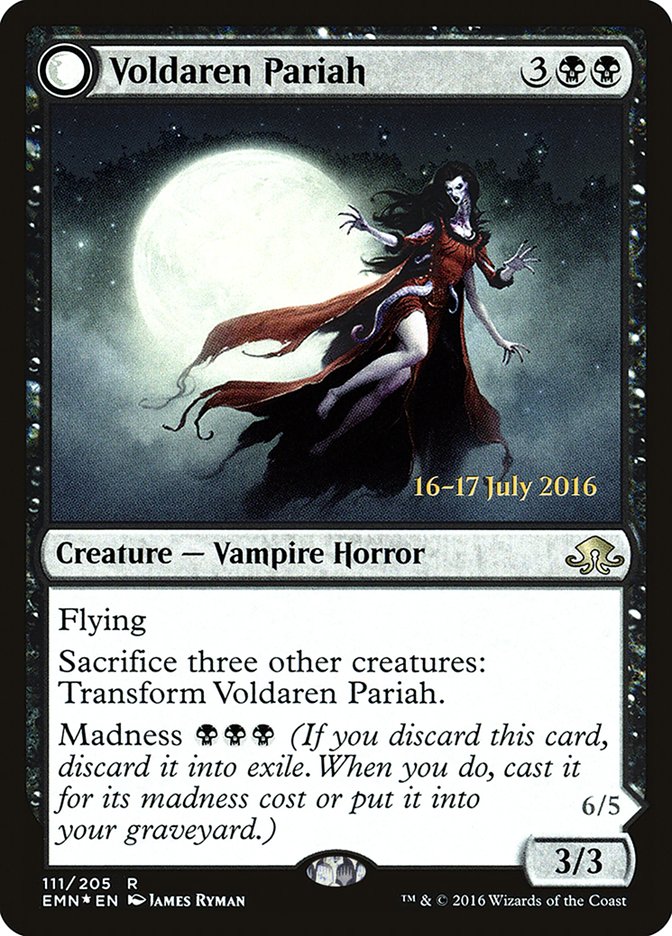 Voldaren Pariah // Abolisher of Bloodlines PEMN-111S Eldritch Moon Promos Magic card