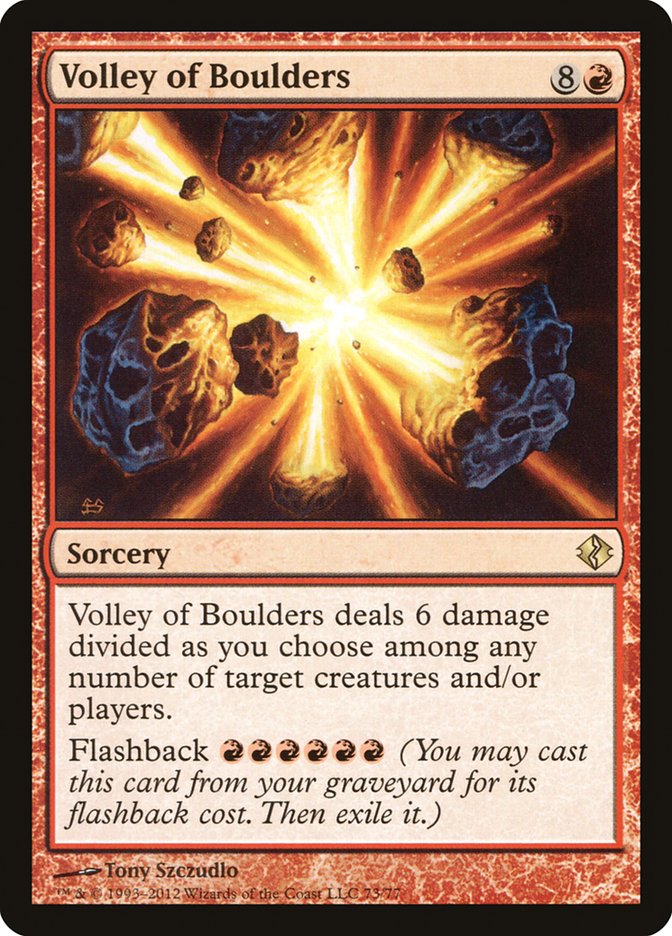 Volley of Boulders DDI-73 Duel Decks: Venser vs. Koth Magic card