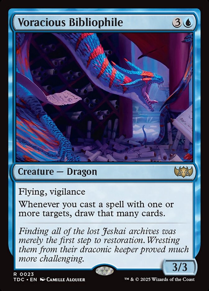 Voracious Bibliophile TDC-23 Tarkir: Dragonstorm Commander Magic card
