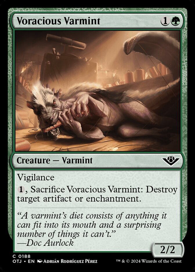 Voracious Varmint OTJ-188 Outlaws of Thunder Junction Magic card