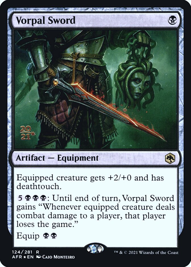 Vorpal Sword PAFR-124S Adventures in the Forgotten Realms Promos Magic card