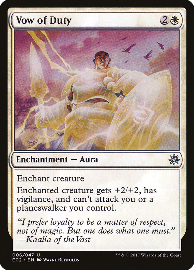 Vow of Duty E02-6 Explorers of Ixalan Magic card