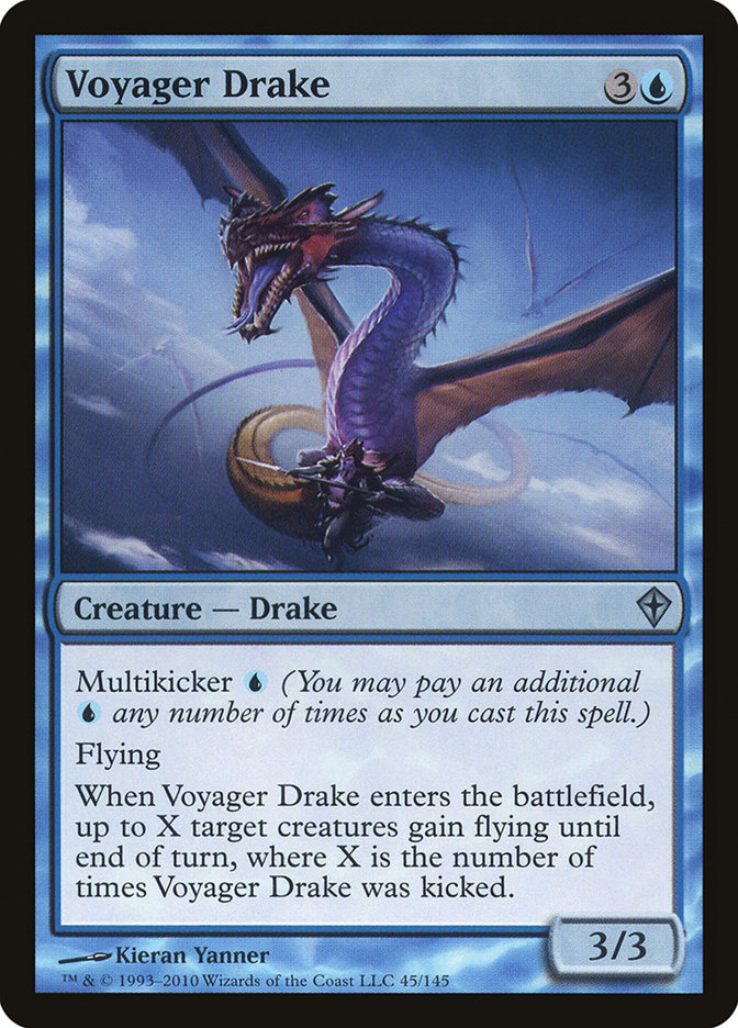 Voyager Drake WWK-45 Worldwake Magic card
