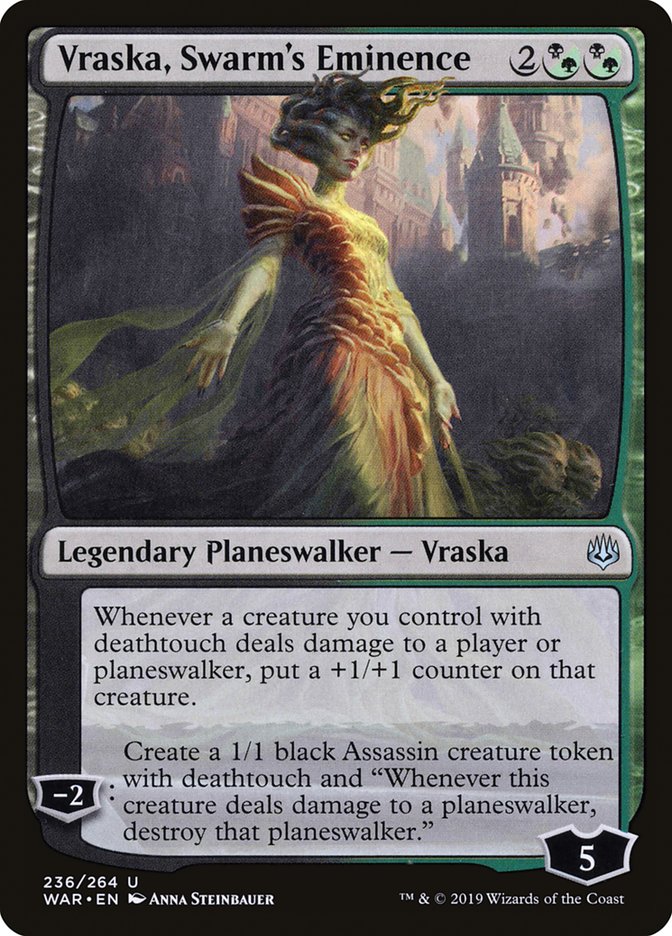 Vraska, Swarm's Eminence WAR-236 War of the Spark Magic card