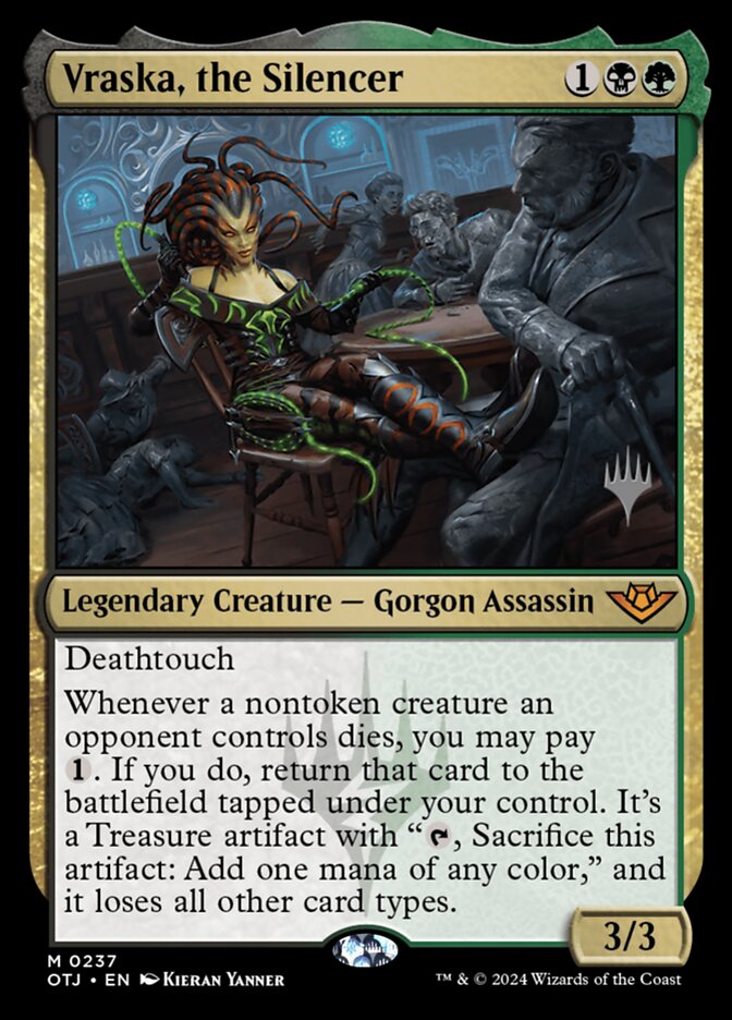 Vraska, the Silencer POTJ-237P Outlaws of Thunder Junction Promos Magic card