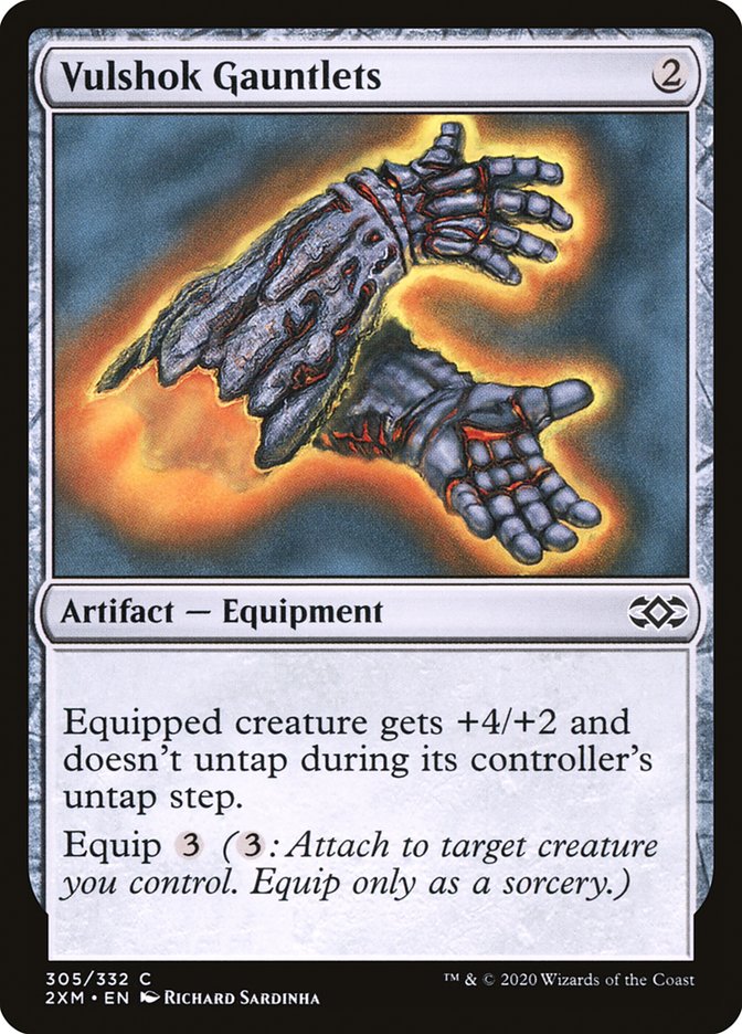 Vulshok Gauntlets 2XM-305 Double Masters Magic card