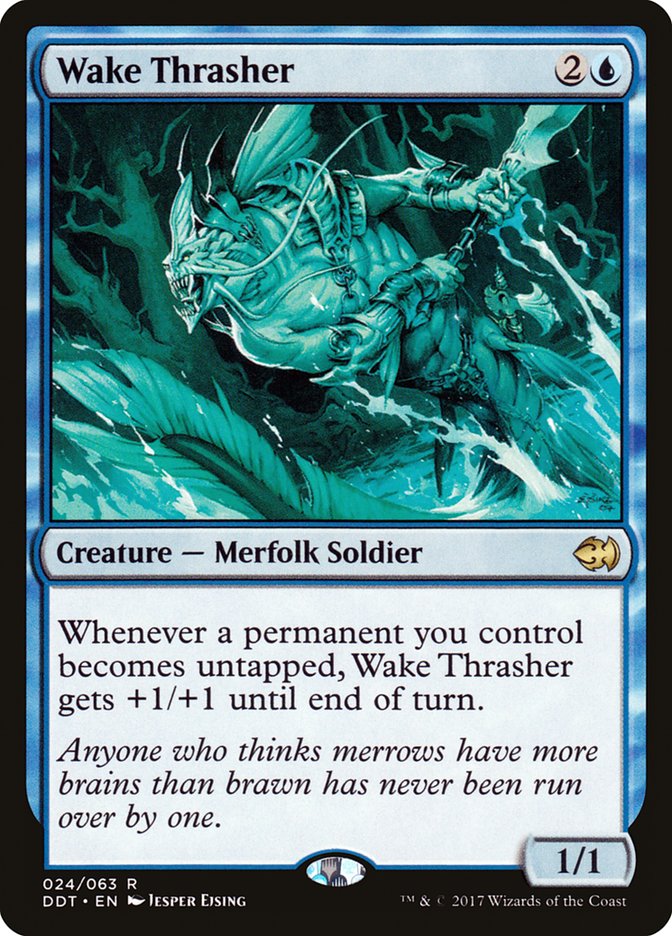 Wake Thrasher DDT-24 Duel Decks: Merfolk vs. Goblins Magic card