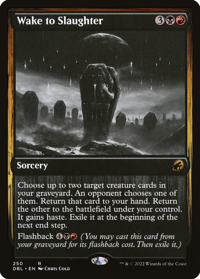 Wake to Slaughter DBL-250 Innistrad: Double Feature Magic card