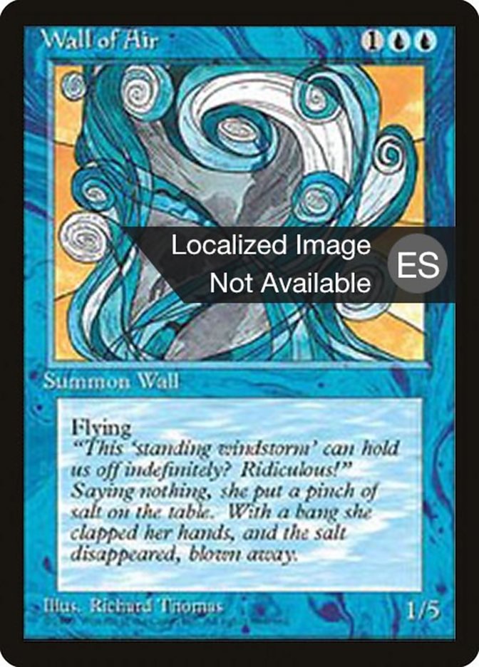 Wall of Air 4BB-113 Fourth Edition Foreign Black Border Magic card