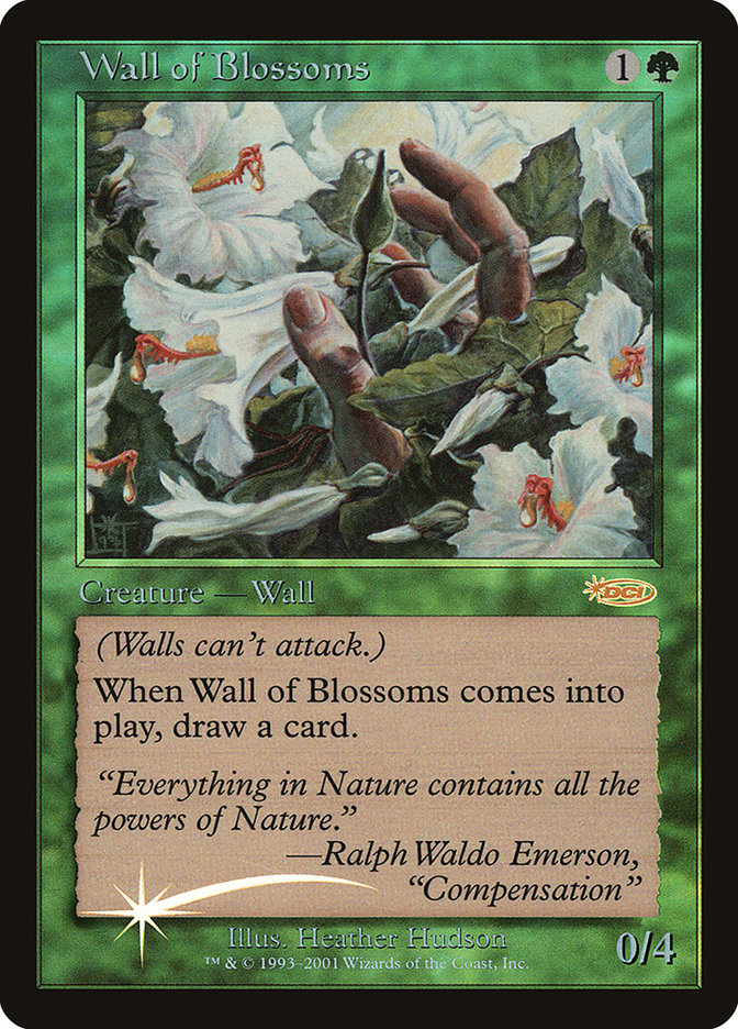 Wall of Blossoms F02-5 Friday Night Magic 2002 Magic card
