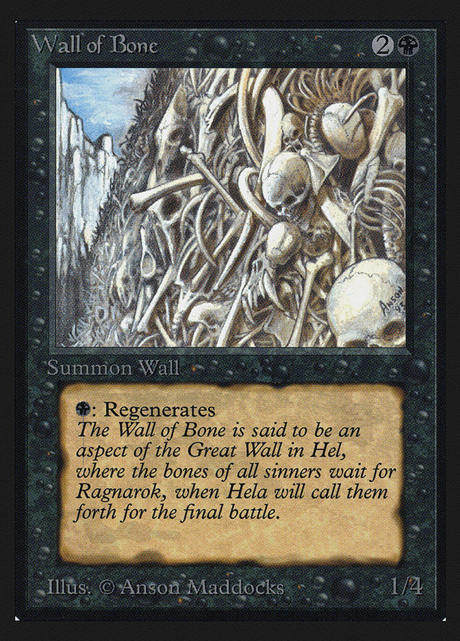 Wall of Bone CED-133 Collectors' Edition Magic card