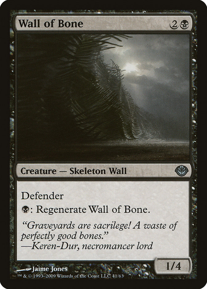 Wall of Bone DDD-41 Duel Decks: Garruk vs. Liliana Magic card