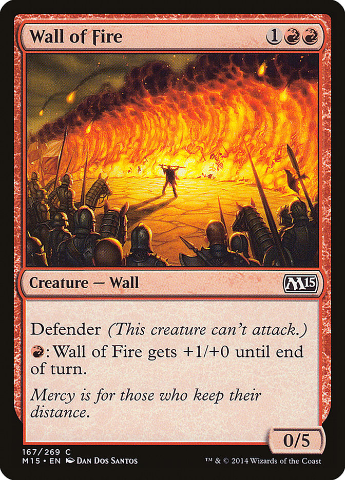 Wall of Fire M15-167 Magic 2015 Magic card