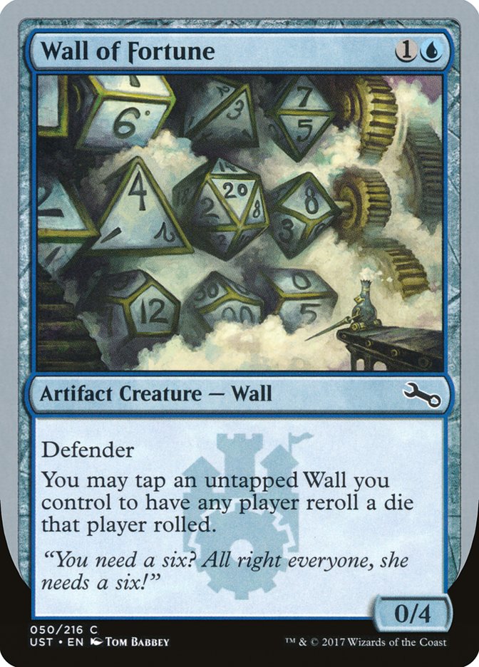 Wall of Fortune UST-50 Unstable Magic card