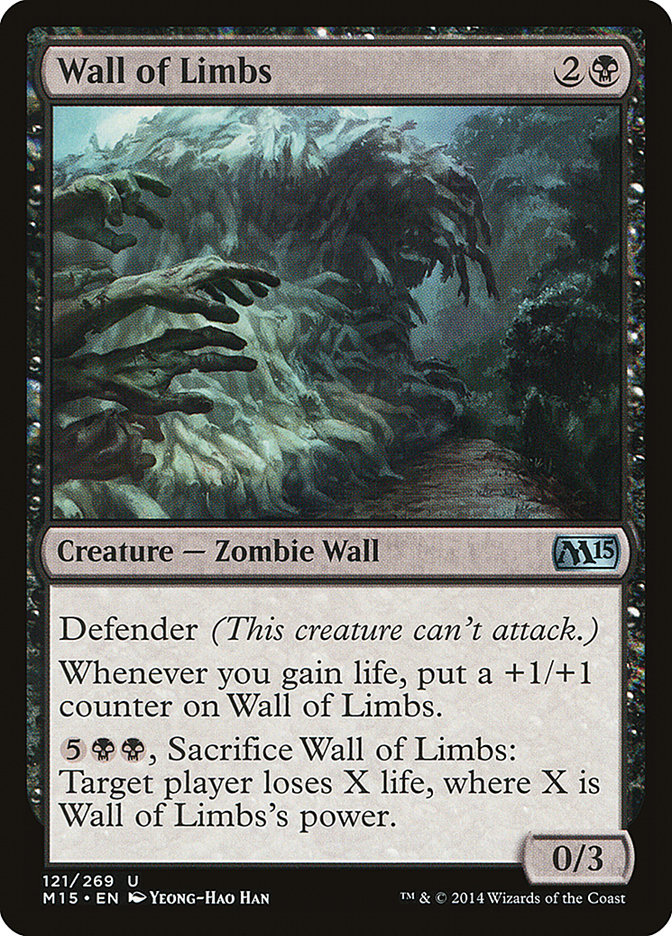 Wall of Limbs M15-121 Magic 2015 Magic card