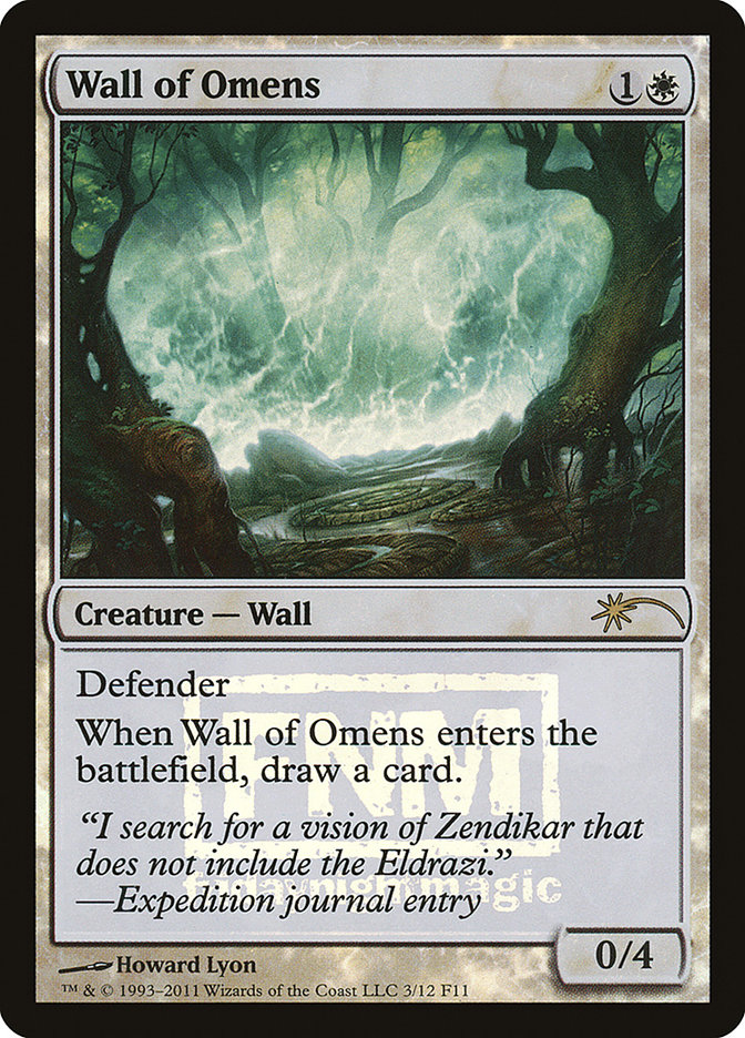 Wall of Omens F11-3 Friday Night Magic 2011 Magic card