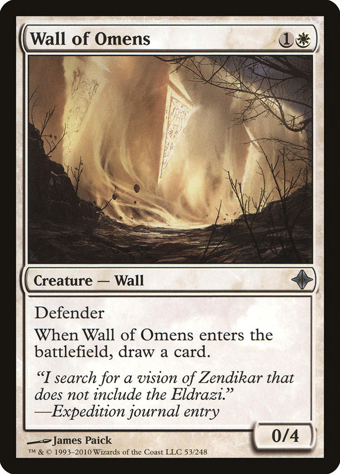 Wall of Omens ROE-53 Rise of the Eldrazi Magic card