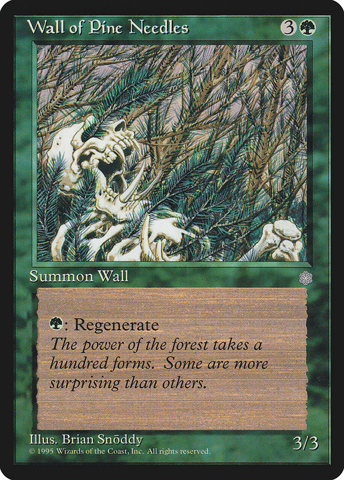 Wall of Pine Needles ICE-274 Ice Age Magic card