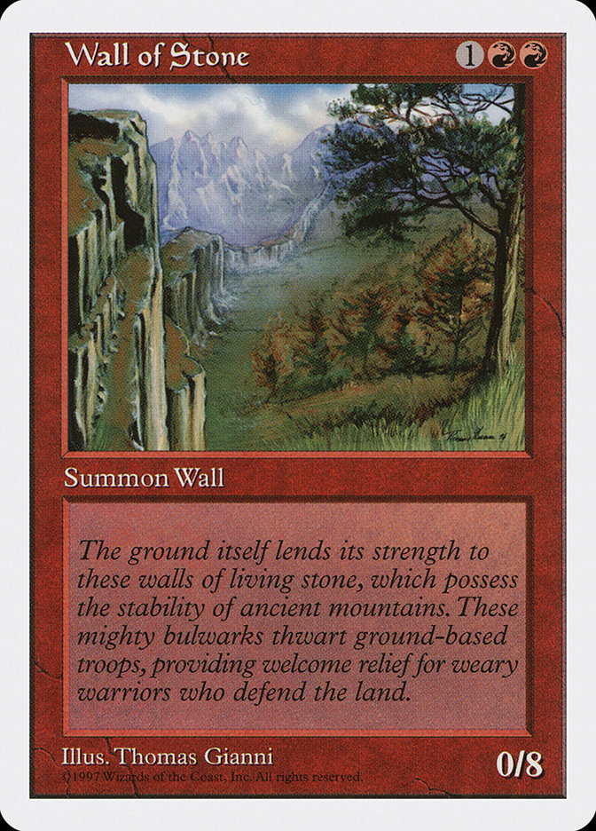 Wall of Stone 5ED-274 Fifth Edition Magic card