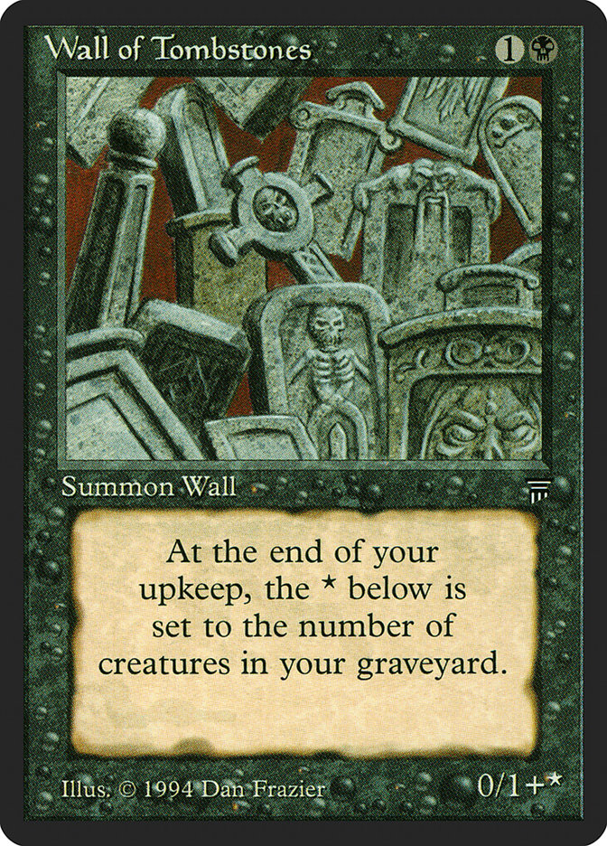Wall of Tombstones LEG-129 Legends Magic card