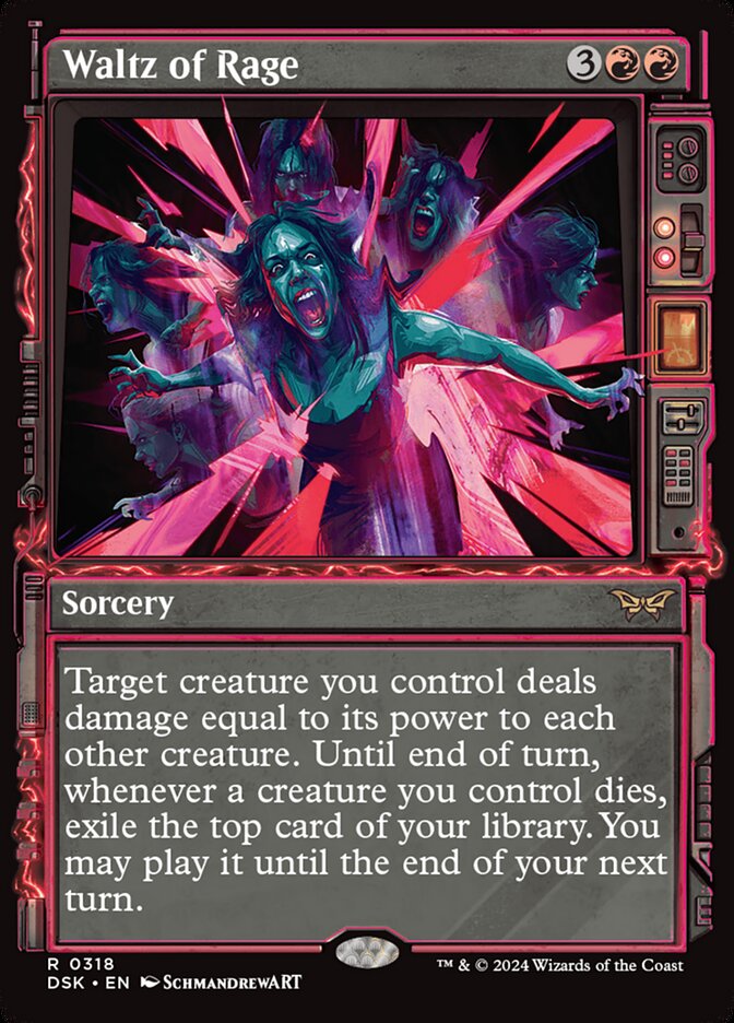Waltz of Rage DSK-318 Duskmourn: House of Horror Magic card