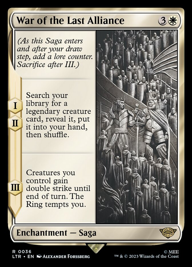 War of the Last Alliance LTR-36 The Lord of the Rings: Tales of Middle-earth Magic card