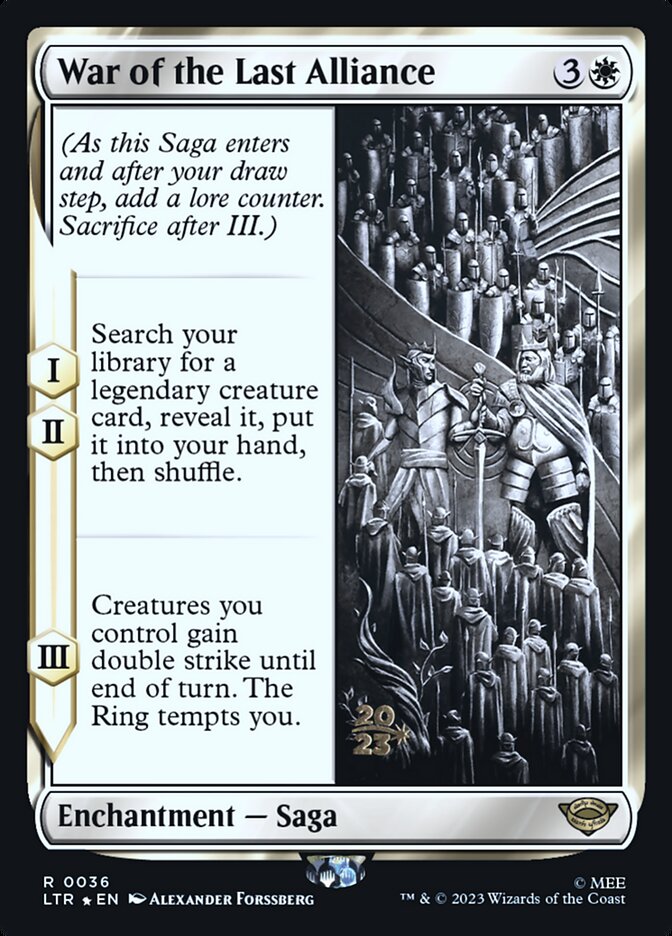 War of the Last Alliance PLTR-36S Tales of Middle-earth Promos Magic card