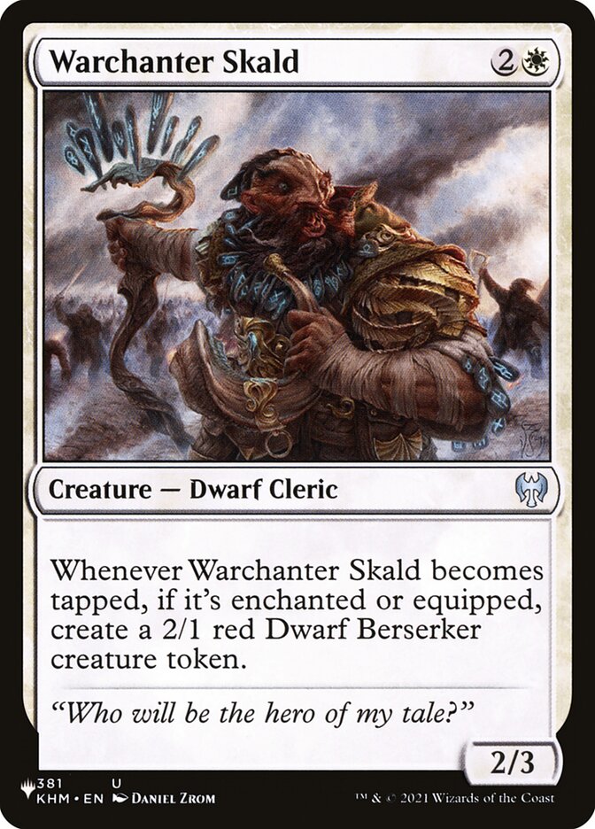 Warchanter Skald PLST-KHM-381 The List Magic card
