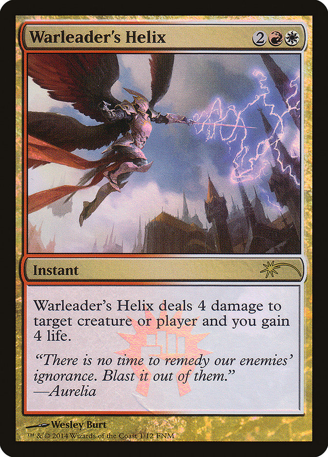 Warleader's Helix F14-1 Friday Night Magic 2014 Magic card