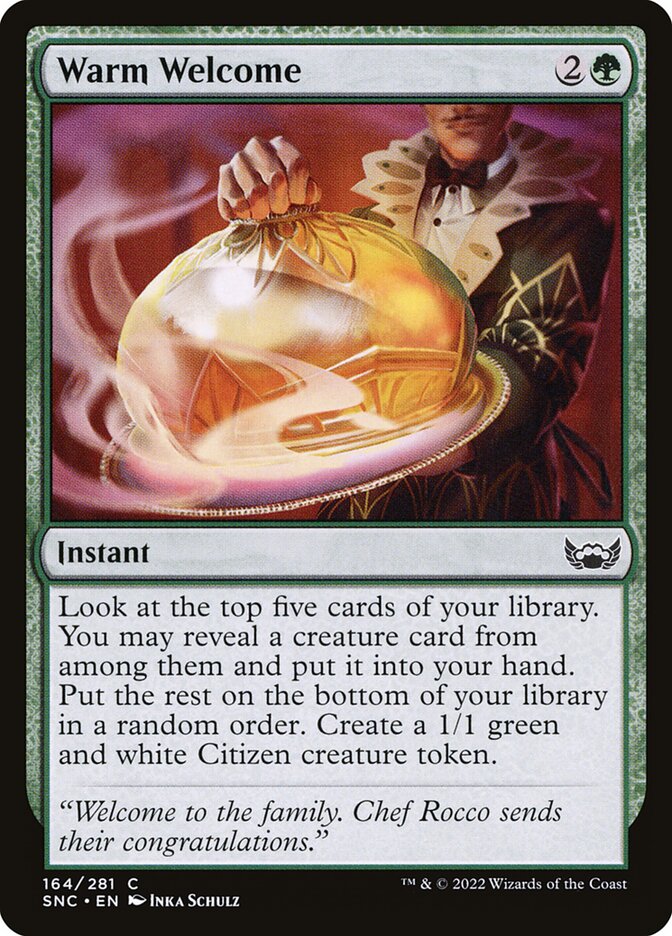 Warm Welcome SNC-164 Streets of New Capenna Magic card