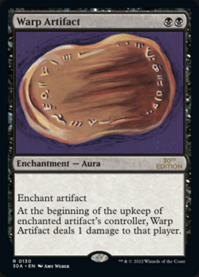 Warp Artifact 30A-130 30th Anniversary Edition Magic card
