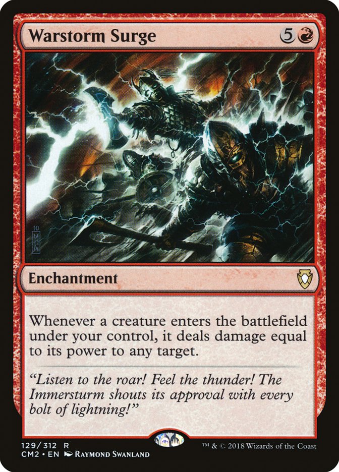 Warstorm Surge CM2-129 Commander Anthology Volume II Magic card