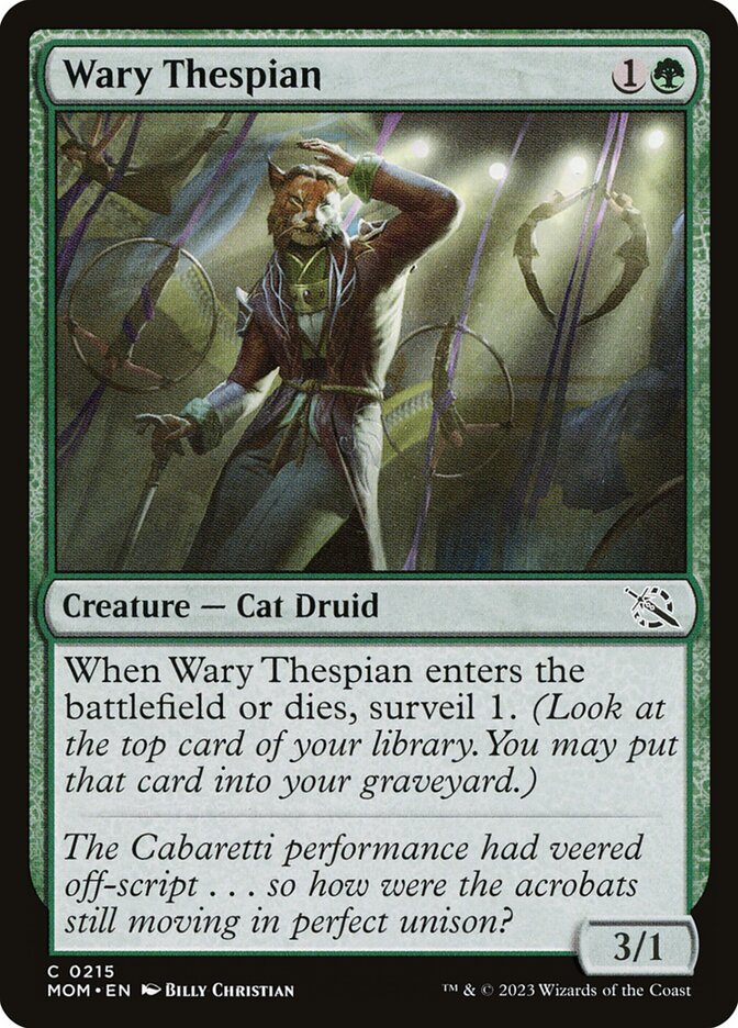 Wary Thespian MOM-215 March of the Machine Magic card