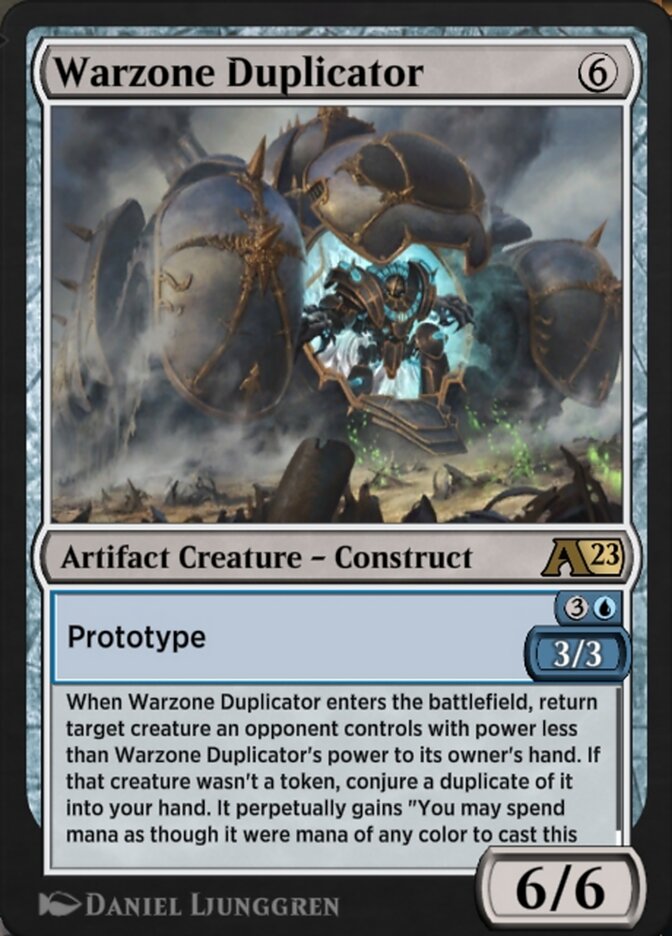 Warzone Duplicator YBRO-30 Alchemy: The Brothers' War Magic card