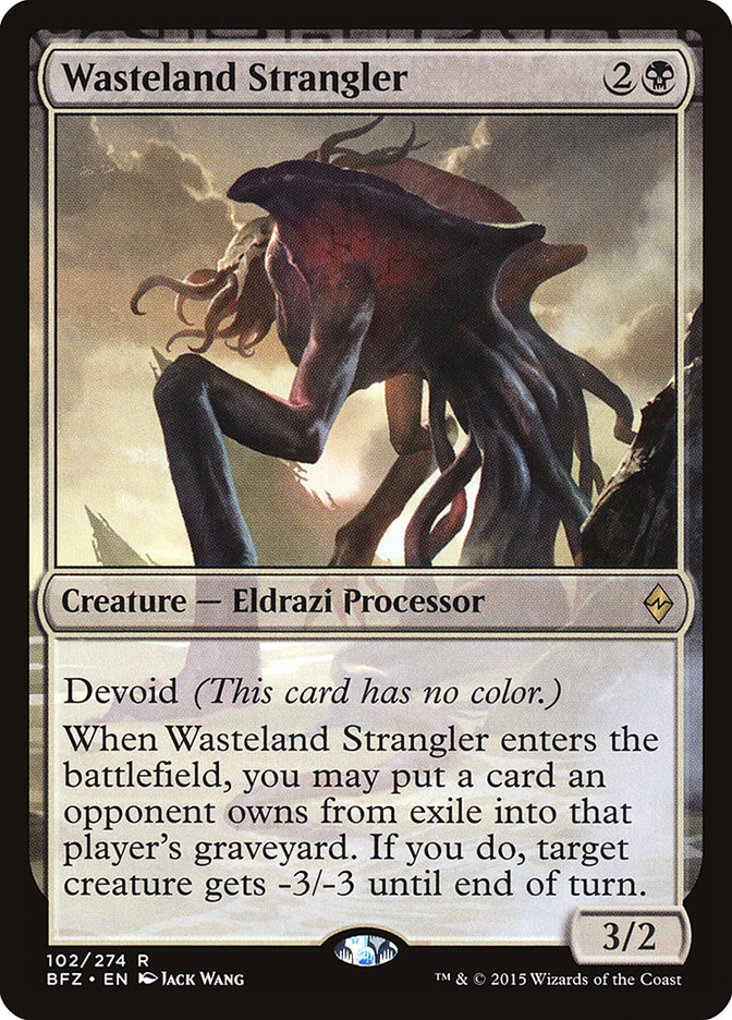 Wasteland Strangler BFZ-102 Battle for Zendikar Magic card